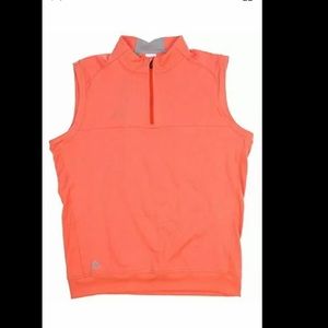 1/4 Zip Club Golf Vest Climacool Salmon Orange
